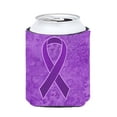thumbnail image 1 of Carolines Treasures  Purple Ribbon For Pancreatic And Leiomyosarcoma Cancer Awareness Can Or Bottle Hugger - Purple - 12 Oz., 1 of 1