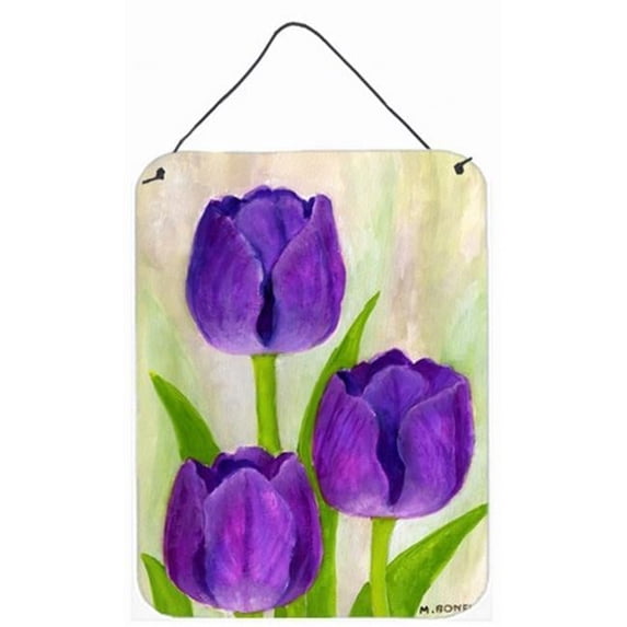 Carolines Treasures Purple Tulips by Maureen Bonfield Wall or Door Hanging Prints