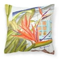 thumbnail image 1 of Carolines Treasures RDR2005PW1414 Flower - Bird of Paradise Fabric Decorative Pillow, 14Hx14W, multicolor, 1 of 4