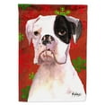 thumbnail image 1 of Carolines Treasures RDR3004-FLAG-PARENT Cooper Red Snowflakes Boxer Flag RDR3004GF  multicolor, 1 of 4