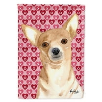 Carolines Treasures RDR3014-FLAG-PARENT Chihuahua Love and Hearts Flag RDR3014GF multicolor