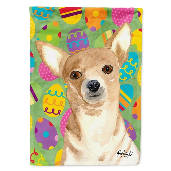 Carolines Treasures RDR3017-FLAG-PARENT Eggravaganza Chihuahua Easter Flag RDR3017GF multicolor