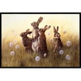 thumbnail image 1 of Carolines Treasures  Rabbits in the Dandelions Indoor or Outdoor Mat, 18 x 27, 1 of 1