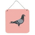 thumbnail image 1 of Carolines Treasures BB7951DS66 Racing Pigeon Pink Check Wall or Door Hanging Prints, 6 x 6 in., 1 of 1