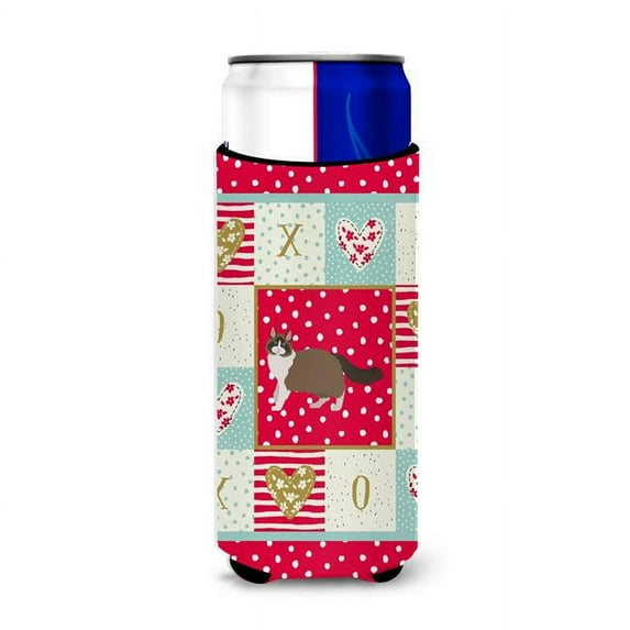 Carolines Treasures Ragdoll 1 Cat Love Ultra Hugger for slim cans Slim Can multicolor