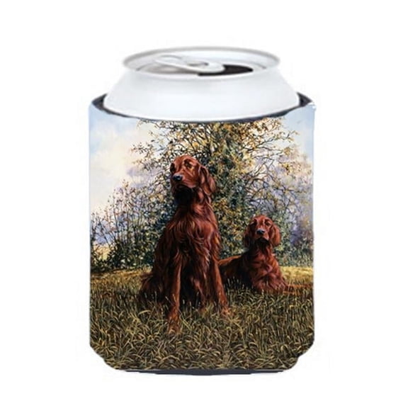 Carolines Treasures Red Irish Setters by Michael Herring Can or Bottle Hugger - Red