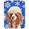 thumbnail image 1 of Carolines Treasures  Red Miniature Poodle Winter Snowflakes Mouse Pad- - 7.75 x 9.25 In., 1 of 1