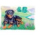 thumbnail image 1 of Carolines Treasures  Rottweiler Decorative Indoor & Outdoor Fabric Pillow, 1 of 1