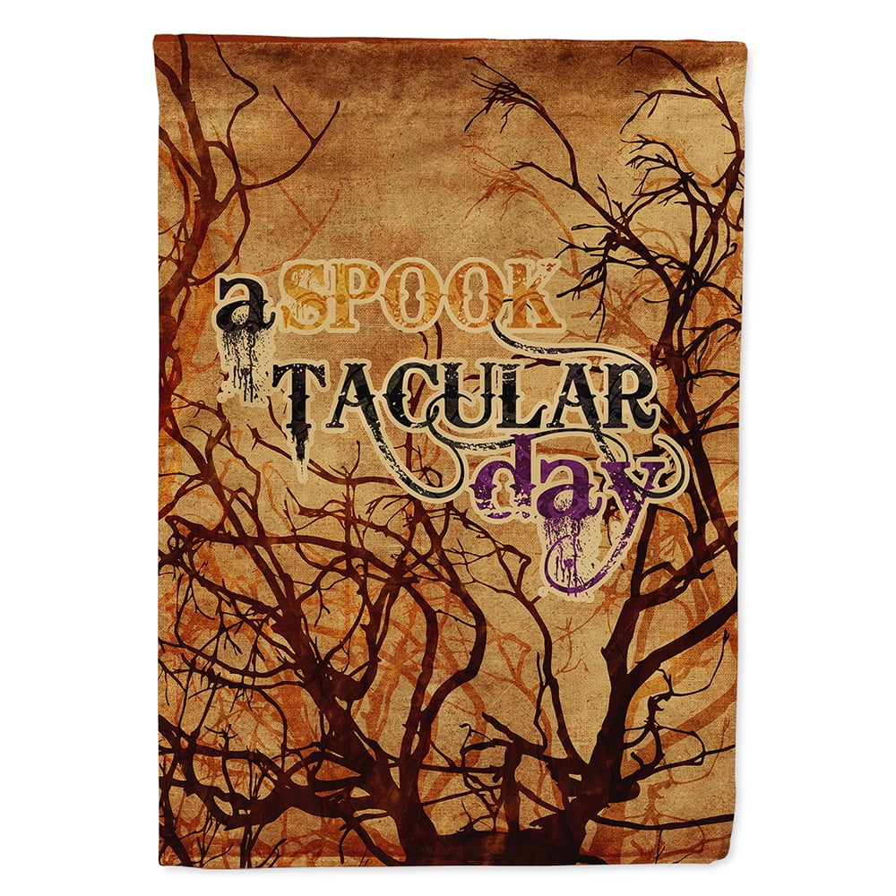 A Spook Tacular Day Halloween Flag Garden Size