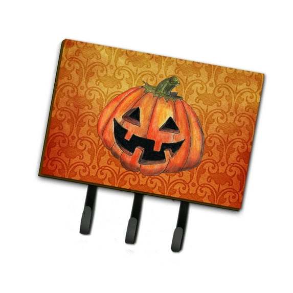 Carolines Treasures SB3020TH68 October Pumpkin Halloween Leash or Key Holder, Large, Multicolor