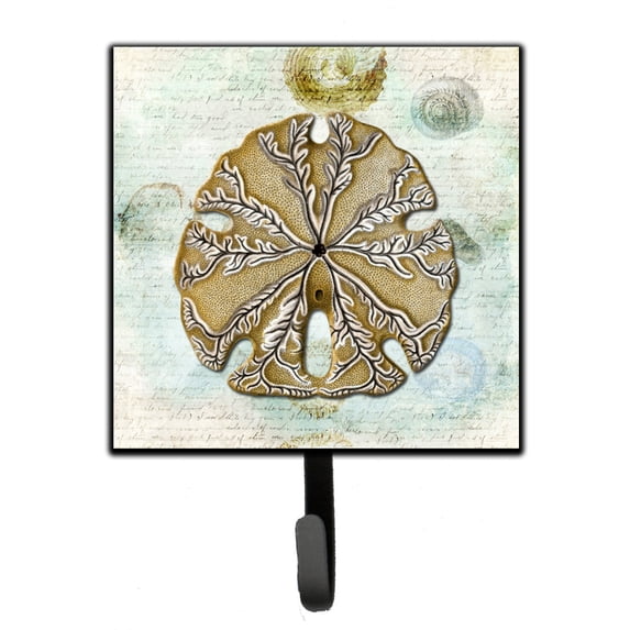 Carolines Treasures SB3026SH4 Beach Gold Sand Dollar Design2 Leash or Key Holder Single Hook multicolor