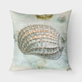 thumbnail image 1 of Carolines Treasures SB3029PW1818 Beach Conch Shell Top Fabric Decorative Pillow 18H x18W multicolor, 1 of 2