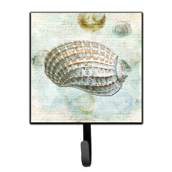 Carolines Treasures SB3029SH4 Beach Conch Shell Top Leash or Key Holder Single Hook multicolor