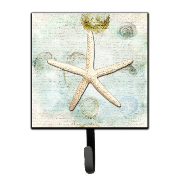 Carolines Treasures SB3036SH4 Beach Schoenbeck Sea Star Starfish Leash or Key Holder Single Hook multicolor