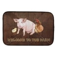 thumbnail image 1 of Welcome to the Farm with the pig and chicken Dish Drying Mat, 1 of 7