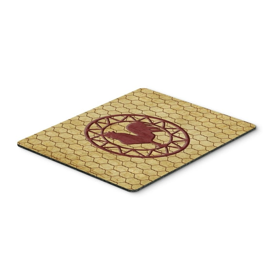 Carolines Treasures SB3085MP Rooster Chicken Coop Mouse Pad Hot Pad or Trivet Large multicolor