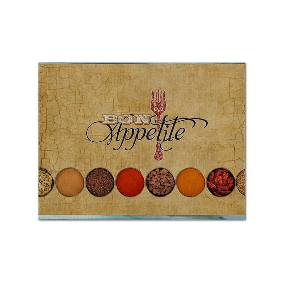 Carolines Treasures SB3089PLMT Bon Appetite And Spices Fabric Placemat, Multicolor