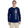 thumbnail image 1 of Carolines Treasures SC9004-LS-NAVY-2XL USA American Flag With Basset Hound Long Sleeve Blue Unisex Tshirt - 2Xl, 1 of 3