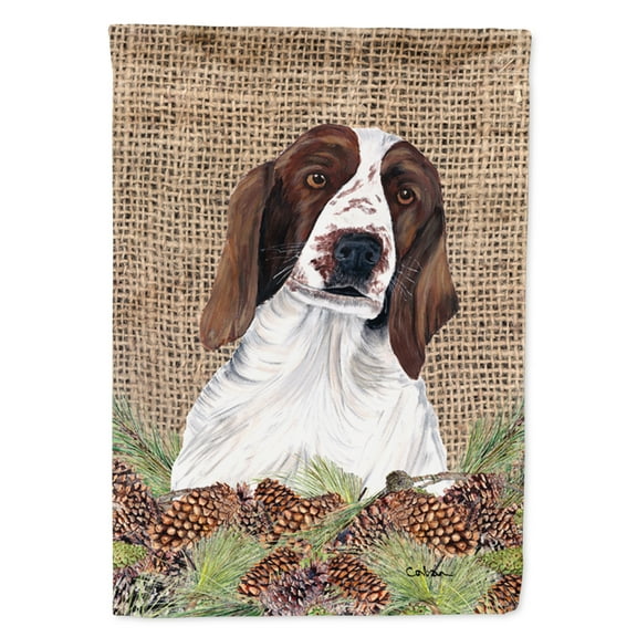 Carolines Treasures SC9043-FLAG-PARENT Welsh Springer Spaniel Flag  multicolor