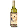 thumbnail image 1 of Carolines Treasures SC9049LITERK Labrador Faux Burlap and Pine cones Wine Bottle Hugger Wine Bottle multicolor, 1 of 1
