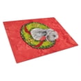 thumbnail image 1 of Carolines Treasures SC9086LCB Weimaraner Christmas Wreath Glass Cutting Board Large, 12H x 16W, multicolor, 1 of 2