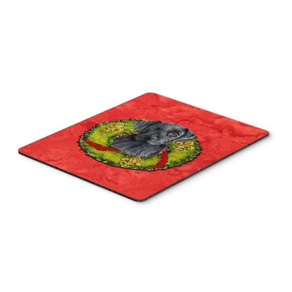 Carolines Treasures SC9095MP Labrador Christmas Wreath Mouse Pad Hot Pad or Trivet Large multicolor