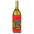 thumbnail image 1 of Carolines Treasures SC9107LITERK Labrador Christmas Wreath Wine Bottle Hugger Wine Bottle multicolor, 1 of 1