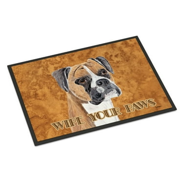 Carolines Treasures SC9121JMAT Boxer Door Mat Indoor Rug or Outdoor Welcome Mat 24x36 Doormat 36"L x 24"W multicolor