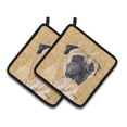 thumbnail image 1 of Carolines Treasures SC9125PTHD Mastiff Wipe your Paws Pair of Pot Holders 7.5HX7.5W multicolor, 1 of 3