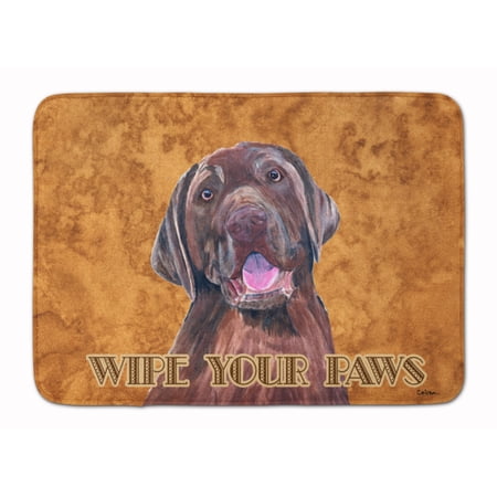 Carolines Treasures SC9127RUG Labrador Wipe your Paws Machine Washable Memory Foam Mat 19 X 27" multicolor