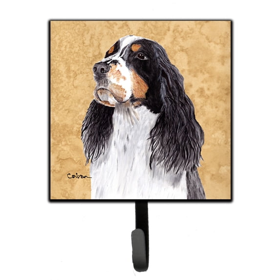 Carolines Treasures SC9134SH4 Springer Spaniel Wipe your Paws Leash or Key Holder Single Hook multicolor