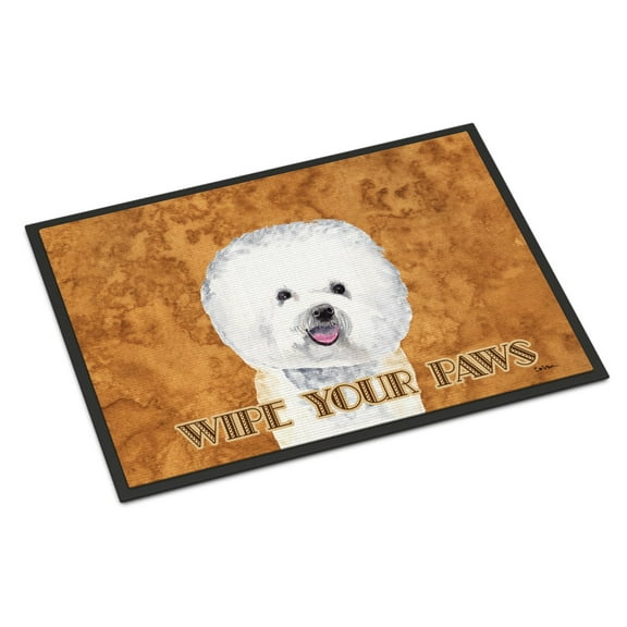 Carolines Treasures SC9135JMAT Bichon Frise Door Mat Indoor Rug or Outdoor Welcome Mat 24x36 Doormat 36"L x 24"W
