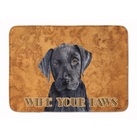 Carolines Treasures SC9136RUG Labrador Wipe your Paws Machine Washable Memory Foam Mat 19 X 27" multicolor