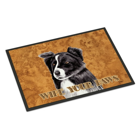 Carolines Treasures SC9138MAT Border Collie Door Mat Indoor Rug or Outdoor Welcome Mat 18X27 Doormat 27"L x 18"W