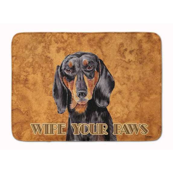 Carolines Treasures SC9139RUG Dachshund Wipe your Paws Machine Washable Memory Foam Mat 19 X 27" multicolor