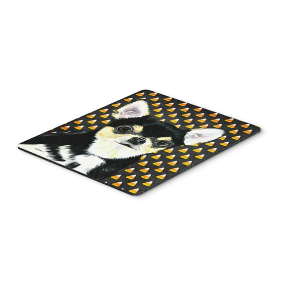 Carolines Treasures SC9197MP "Chihuahua Candy Corn Halloween Portrait Mouse Pad Hot Pad or Trivet" Large multicolor