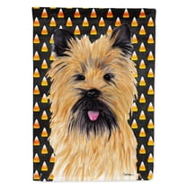 Carolines Treasures SC9199-FLAG-PARENT Cairn Terrier Candy Corn Halloween Portrait Flag multicolor