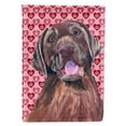 thumbnail image 1 of Carolines Treasures SC9253-FLAG-PARENT Labrador Chocolate Hearts Love Valentines Day Flag  multicolor, 1 of 2