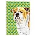 thumbnail image 1 of Carolines Treasures SC9294-FLAG-PARENT Bulldog English St. Patricks Day Shamrock Portrait Flag  multicolor, 1 of 2