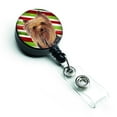 thumbnail image 1 of Carolines Treasures SC9325BR Yorkie Candy Cane Holiday Christmas Retractable Badge Reel, 1 of 2