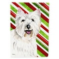 thumbnail image 1 of Carolines Treasures SC9330-FLAG-PARENT Westie Candy Cane Holiday Christmas Flag  multicolor, 1 of 3