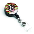 thumbnail image 1 of Carolines Treasures SC9342BR Saint Bernard Candy Cane Holiday Christmas Retractable Badge Reel, 1 of 2