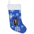 thumbnail image 1 of Carolines Treasures SC9398-CS Belgian Sheepdog Winter Snowflakes Christmas Stocking SC9398 Large multicolor, 1 of 2