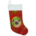 thumbnail image 1 of Carolines Treasures SC9411-CS Pug Red and Green Snowflakes Holiday Christmas Christmas Stocking SC9411 Large multicolor, 1 of 2