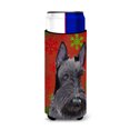 thumbnail image 1 of Carolines Treasures SC9426MUK Scottish Terrier Red and Green Snowflakes Holiday Christmas Ultra Hugger for slim cans, 1 of 6