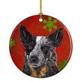 thumbnail image 1 of Carolines Treasures SC9436-CO1 Australian Cattle Dog Red Snowflakes Holiday Christmas Ceramic Ornament, Multicolor, 1 of 3