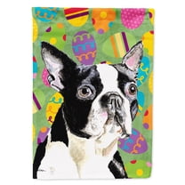 Carolines Treasures SC9440-FLAG-PARENT Boston Terrier Easter Eggtravaganza Flag multicolor