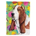 thumbnail image 1 of Carolines Treasures SC9452CHF Basset Hound Easter Eggtravaganza Flag Canvas, Large, Multicolor, 1 of 2