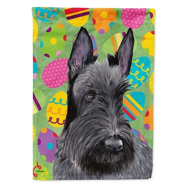 Carolines Treasures SC9466-FLAG-PARENT Scottish Terrier Easter Eggtravaganza Flag  multicolor