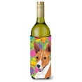 thumbnail image 1 of Carolines Treasures SC9467LITERK Basenji Easter Eggtravaganza Wine Bottle Hugger Wine Bottle multicolor, 1 of 1
